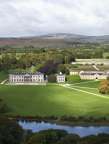 Ballyfin House Aerial Front View