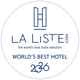 La Liste Best Hotel 2026 Round Plaque White[10]